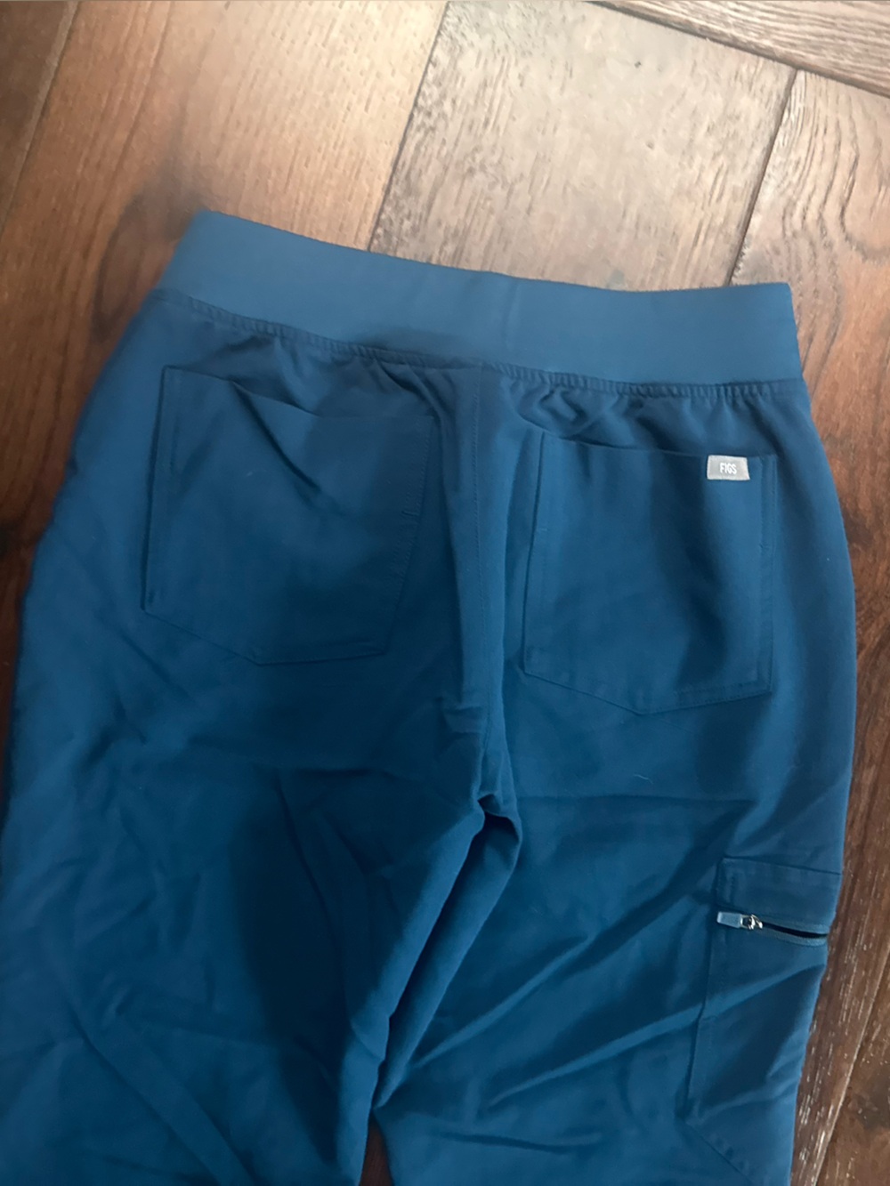 FIGS WOMEN ZAMORA JOGGER SCRUB-PANTS, SIZE XS/P, TEAL/ORANGE - Picture 8 of 14